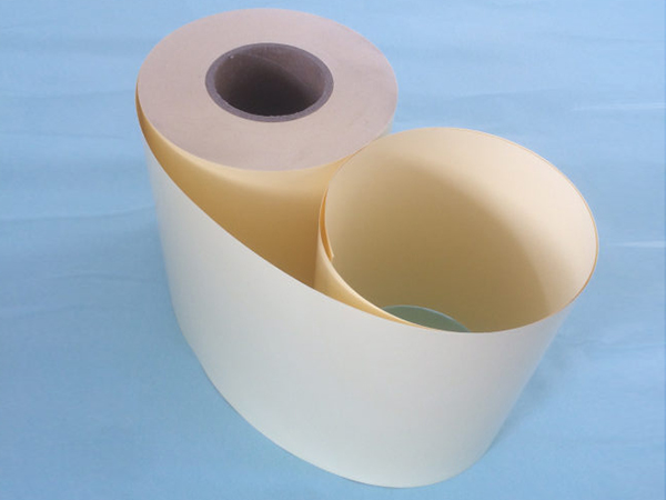 40um透明PVC140克黃底水膠背膠